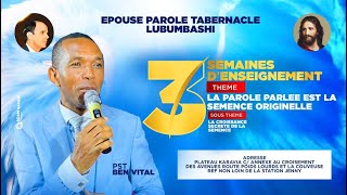 LA CROISSANCE SECRETE DE LA SEMENCE VOL 1   PAST BEN VITAL    DIM. 20/10/2024