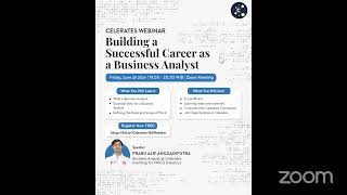 Webinar Celerates: Building a Successful Career as a Business Analyst