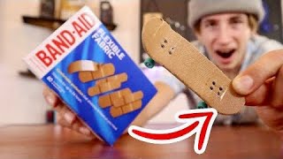 I Tried BAND-AIDS as FINGERBOARD Griptape!?