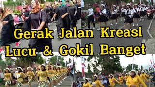 Gerak Jalan Kreasi Full Senyum || Desa Sidomulyo Selorejo Blitar