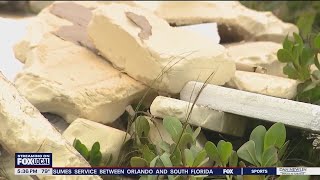 Large pieces of foam appear on Florida beaches after Hurricane Milton