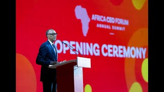 Perezida Kagame afungura Inama ya Africa CEO Forum yashimangiye ko Africa ishoboye byose