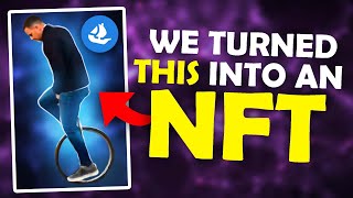 We made the WORLD'S FIRST unicycling NFT