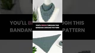 Get hooked on this stylish crochet bandana!