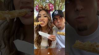 Trying Pineapple Churros from Disneyland! #shorts