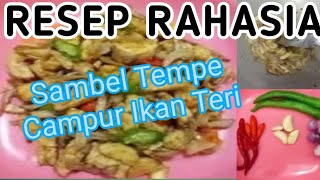 GAMPANG Resep simple Sambel Tempe Ikan Teri