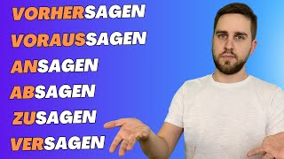 Kennst du diese 6 Verben mit SAGEN? Deutsch lernen B1-C1