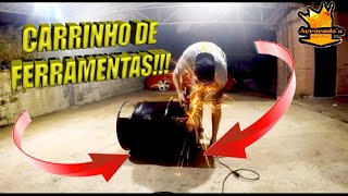 Carrinho de Ferramenta com Latão de óleo!!! #criatividade #invensions #carrosrebaixados