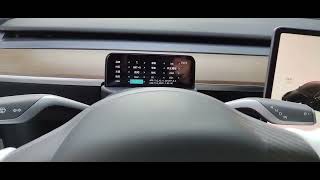 VJOYCAR YS1 Mini Cluster Touch Screen for Tesla Moddel 3 Model Y @Setting