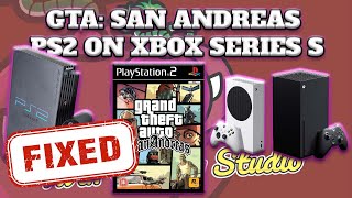 How to Fix Grand Theft Auto San Andreas on XBOX SERIES S PCSX 2 Emulator RETROARCH 1080p 60FPs GTA