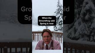 LIAR!! #groundhog #winter #snow #spring #capcut #shorts #memes #liar