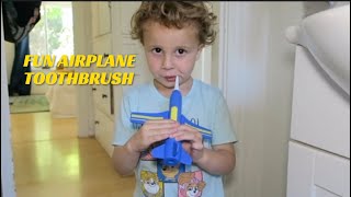 Airplane ToothBrush Makes Brushing fun!