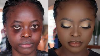 HOW TO DO A FULL FACE MAKEUP ON DARK SKIN