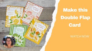 Sweet Citrus Double Flap Card