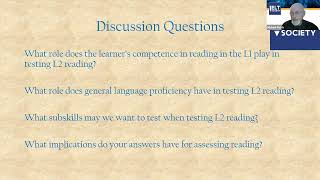 ELTSociety Webinar - Designing Reading Tests