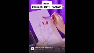 Seulgi drawing with makeup