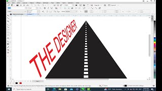 How to make road design in CorelDraw | Use of Add perspective in CorelDraw