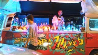 Bangkok Nightlife - Mobile Bar in a VW Bus