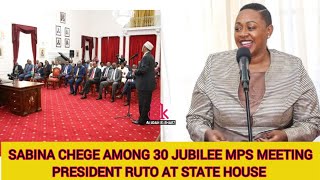 BREAKING NEWS: SABINA CHEGE AMONG 30 JUBILEE MPS WHO DITCHED AZIMIO COALITION FOR KENYA KWANZA