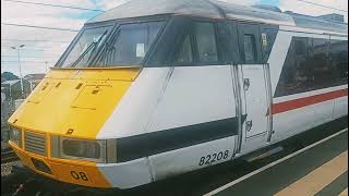 82208 & 91110 Battle of Britain Memorial Flight at Peterborough Station.