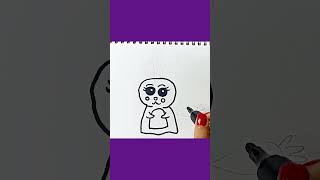 Cute easy drawing😍#youtubeshorts #shorts #drawing