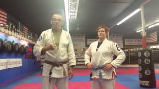 Jo Nathan teaches the Macumba from collar tie