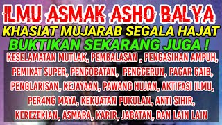 ILMU PAMUNGKAS KHIDIR ASMAK ASHO BALYA ijazah lengkap, wasilah ilmu, & cara pakai.