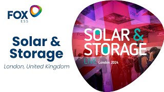 Fox ESS at Solar&Storage, London