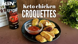 Satisfy your cravings with this recipe for Keto Chicken Croquettes 😋