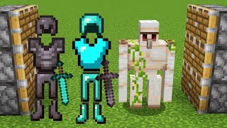 Minecraft Iron Golem + Nether armor + diamond armor =???