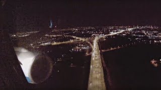 ==✈ Enter Air | Boeing 737-800 | Night landing at Warsaw ✈