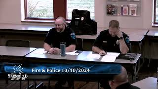 Fire and Police Meeting 10-10-2024