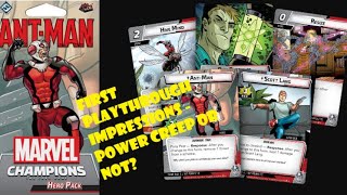 Marvel Champions LCG Card Game - Ant Man First Playthrough Impressions