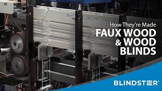 How Wood/Faux Wood Blinds are Made