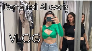 DENEMELİ ALIŞVERİŞ VLOG | AKASYA AVM | ZARA BERSHKA STRADIVARIUS H&M |DERİ CEKET KOMBİNİ |daily