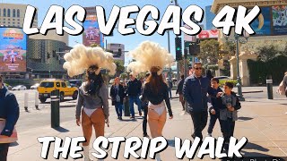 Las Vegas Strip Day Walk - The Mirage to Cosmopolitan - South on Las Vegas Blvd #lasvegas #vegas