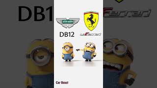 Ferrari LaFerrari vs Aston Martin DB12 minions style #tiktok #sportscar #status #funny #car #asmr