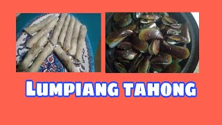 Lumpiang tahong / spring roll mussels