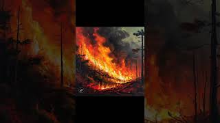 AI Creates Art Inspired By Wildfires