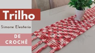 TRILHO DE MESA CROCHÊ muito fácil Simone Eleoterio