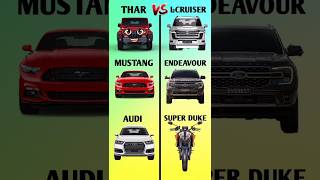 Thar 🆚 Endeavour। कौन है 4x4 का असली खिलाडी❓️#shorts #thar #endeavour #comparison