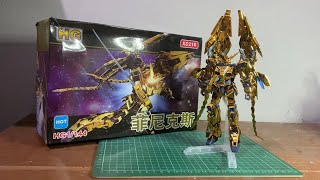 HG Unicorn Gundam 03 Phenex Gold Coating  Bootleg