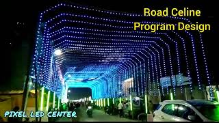 PIXEL LED ROAD CELING 100x80 Program Available #pixelledroadlight  #Roadceling