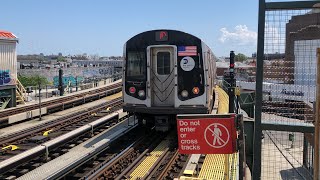 R160 F Train departing 18th Avenue