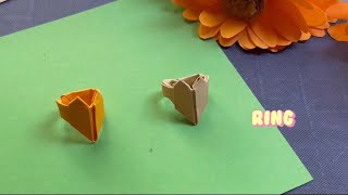 Paper Rings ~ How to make a Ring With Paper