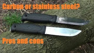 Bushcraft knife- Carbon or Stainless steel?