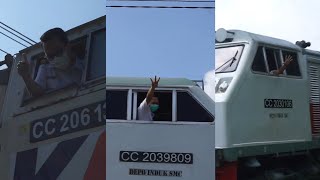 SEHARI DAPAT 3 MASINIS RAMAH,SELALU MENYAPA BILA ADA RAILFANS/HANYA MELIAT KERETA