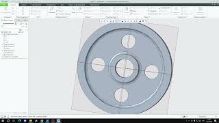 Создание модели ШКИВ в Creo Parametric