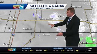 Iowa weather forecast for Wednesday afternoon