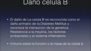 Fisiopatología de la diabetes clasificación y control